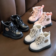 Boot Sepatu Anak Perempuan Boot Docmart Kulit Tali Gaya Keren Fashion British DM-C