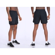 (Local) 2in1 Men Shorts for Gym Running Training  Shorts with Inner Lining