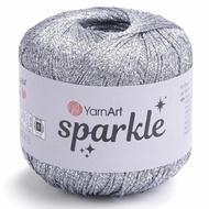 Benang rajut Yarn Art Sparkle polyester metallic yarn