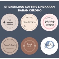 ROUND LOGO STICKER / CIRCLE OLSHOP STICKER / CIRCLE LOGO STICKER