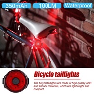 ⭐จัดส่ง 24 ชั่วโมง⭐ ไฟท้ายจักรยานสีสันสดใสกันน้ำชาร์จใหม่ได้ LED USB ชาร์จคำเตือนในการขับขี่การขี่จักรยานเพื่อความปลอดภัยไฟท้าย