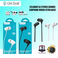 CELEBRAT G3 STEREO SOUNDS EARPHONE WIRED EXTRA BASS EARPHONE EARBUDS HEADPHONE Wired Earphone Stereo