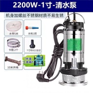 Small High Head Water Pump Water Pump Stainless Steel Agricultural Submersible Pump 220v220V Househo