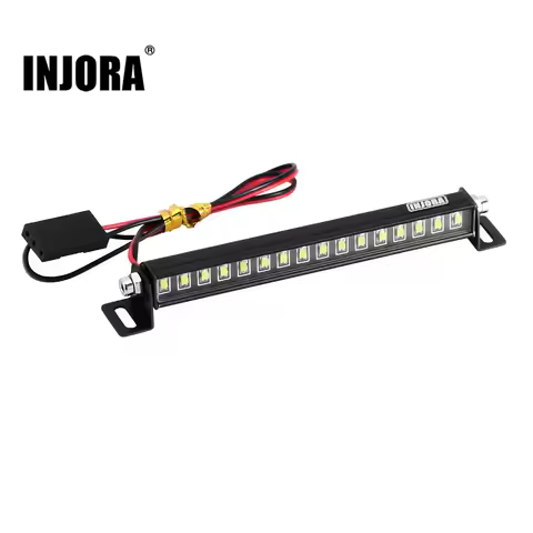 INJORA 16LED Metal Roof Light for 1/18 RC Crawler TRX4M Defender Upgrade (4M-26)