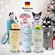 台灣代購🍄Buderus x Sanrio  Keroppi Melody Kuromi PC狗 XO 玉桂狗 布甸狗 陶瓷冰霸杯 保溫杯 保冰杯 真空雙層 水杯