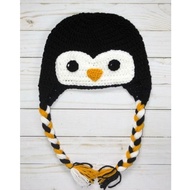 HANDMADE PENGUIN BEANIE HAT/PENGUIN EARFLAP/PINGUIN HAT/CAT HAT BEANIE/CUTE BEANIE HAT VIRAL/FASHION