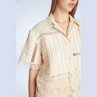 [SS24] JANESUDA Waffle shirt เสื้อเชิ้ตแขนสั้น เสื้อเชิ้ต เสื้อเชิ้ตผ้าวาฟเฟิล