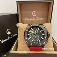 Alexandre Christie Chronograph FKM Rubber Men's Watch 9601MCRIPBARE