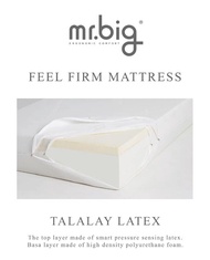 mr.big FeelFirm Mattress (Single). Top Layer With Vita Talalay Latex And High Density PU Foam For The Base.