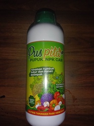 Pupuk NPK cair Puspita plus ga3 dan perekat kemasan 1 liter