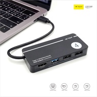 TUH-311 4 IN 1 MULTIPORT TYPE C HUB WITH HDMI 4K@30HZ/USB3.1 2PORT/TYPE C 1PORT - BLACK