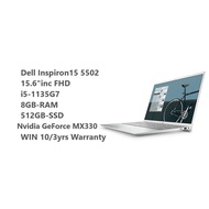 Dell Inspiron 15 5502 /15.6"inc FHD/ i5-1135G7/ 8GB-RAM / 256GB-SSD /Nvidia MX330/WIN10/3yrs Warranty