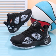 Korean Fashion Basketball Shoes For Kids Cushioning Sports Running Shoes High Cut Casual Shoes Kids 