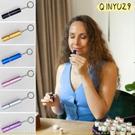 QINYUZ9QX Spray Bottle, With Keychain Metal Empty Perfume Bottle, Portable 5ml Mini Perfume Sample B