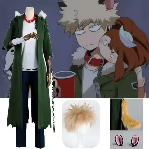 Anime Boku no Hero Academia Academ Katsuki Bakugou Cosplay Costume Halloween Full Sets with wig