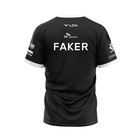 2023 League Of Legends World Finals SKT T1 T Shirt LOL Games Esports Team Uniform T-shirt MSI Faker 