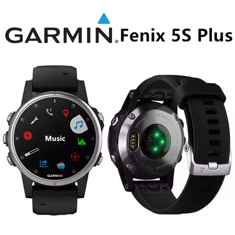 Original Garmin Fenix 5S Plus GPS Outdoor Sports Optical Heart Rate Test Watch Supports Multiple Lan