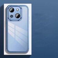 For ITEL A06 / A50C A669L Colorful Anti-Drop Camera Protective Shell Back Cover