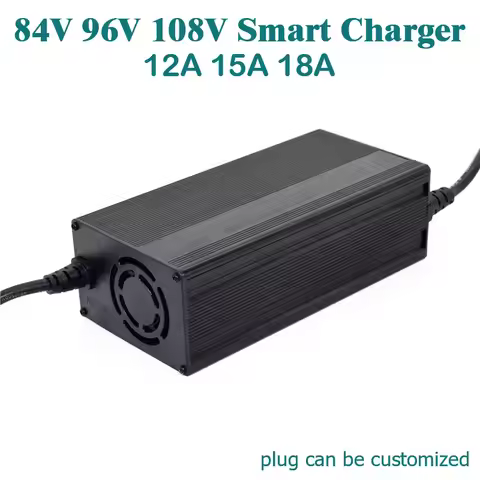 84V 96V 108V 12A 10A 8A charger 96.6V 100.8V 10A Lifepo4 Lithium Battery Charger Li-ion LiPo 94.9V 1