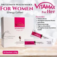 Vitamax Doubleshot Energy Coffee for Women - Permium Instant Premix Coffee with Maca