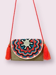 哥倫比亞 Wayuu 手織翻蓋包