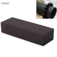 yerasg 4Pcs Ebony Lumber Block Wood Timber Handle Plate for Instruments DIY Tools 12x4x2.5cm