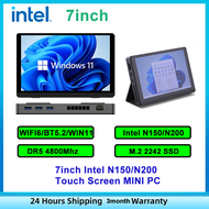 7 inch Alder Lake N305/N200/N150 Touch Screen Mini PC Windows 11 LPDDR5 WiFi6 BT5.2 Desktop Computer