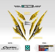 STRIPING SUZUKI CRYSTAL TUNE MOTIF X42 STICKER CRYSTAL TUNE CUSTOM STICKER ORIGINAL CRYSTAL MOTORCYC