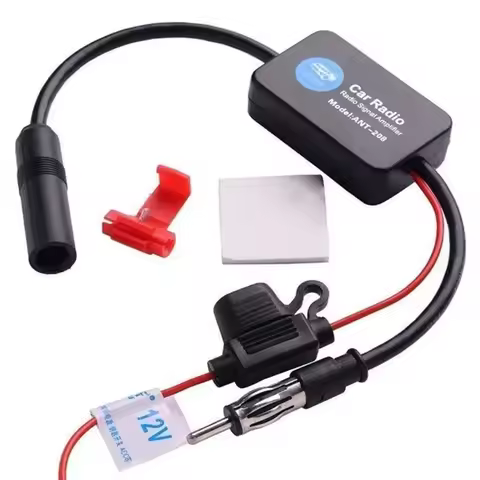 Vehicle-Mounted Active Antenna FM Car Radio Antenna Amplifier 12V FM Amplifier