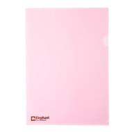 แฟ้มซองพลาสติก A4 ชมพู (แพ็ค12 ตราช้าง 405