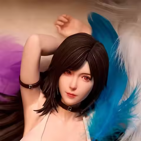 GK Tifa Lockhart Fine Nib Studio 1/4 Girls Toys Figures Chinese Anime PVC Animation Figures Ornament