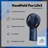 JISULIFE Handheld Fan Life3 Mini Portable Fan