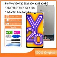 Original Vivo Y20 Y20 2021 Y20i Y20S Y20S G Y15A Y15S Y11S Y12S Y12A Y12S 2021 Y3S 2021 IQOO U1X Y01 LCD Display Touch Screen Replacement Panel Digitizer