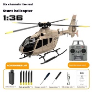 [Hot]New Ec-135 Remote-Controlled Helicopter C123 Brushless 6-Way Single Blade Aileron Free Duct Sim