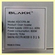 ◭ ❤ ✙✷ ✎ NEW!! BLAKK Oven Toaster 9L Authentic