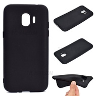 Soft Matte TPU Back Case For Samsung Galaxy J2 Pro 2018 - Black