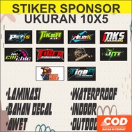 Latest Cool Permanent Racing Sponsor Sticker Helmet Size 10x5