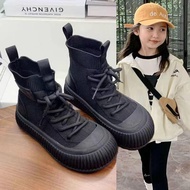 Girls Socks Boots Children Breathable Version Flying Knit Socks Boots Thin Style Single Boots Anti-s