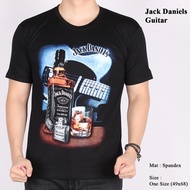 Jack Daniels Guitar Men's Short Sleeve T-Shirt