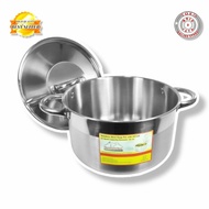 SUPRA SOUP POT STAINLESS STEEL 30 CM THICK MULTIPURPOSE COOKING POT