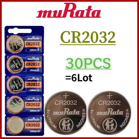 30PCS Original MURATA CR2032 CR 2032 3V Lithium Battery For Watch Calculator Clock Remote Control To