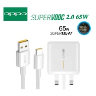 OPPO VOOC & SUPERVOOC 2.0 65W Flash Charger Adapter Vooc TYPE-C CHARGER SET&SUPER DART TYPE C