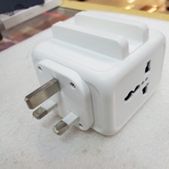 Budi 3-in-1 Home Charger M8J311U – Dual UK Plug with 3 USB Ports | 2.4A Fast Charging Adapter