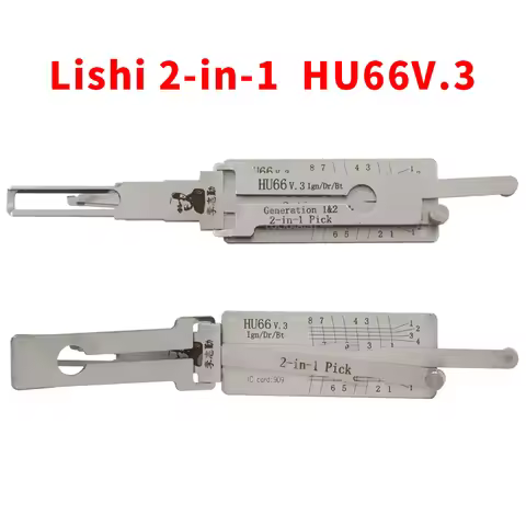 Lishi 2in1 HU66 For VW Audi Skoda Open Car Door Lishi pick tool HU66V.3 Locksmith tool