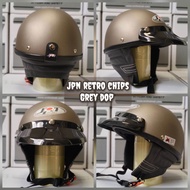 Helm Chip Merek Jpn Warna Abu Grey Dop
