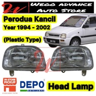 Depo Perodua Kancil Clear Head Lamp 1994 -2002 New Lampu Besar Depan