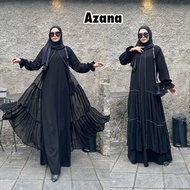 Abaya Gamis Black Maxy Dress Fashion Muslim Women's Clothing Turkey Dubai Azana Abaya Dress Muslimah