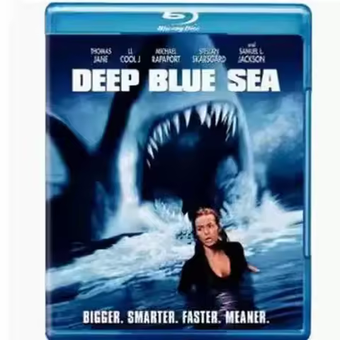 BD Blu-ray Movie Disc Deep Sea Shark 1 2 3 3 Disc Boxed