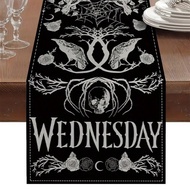 1pc Dokriy Halloween Table Runner Table Runner 13x35.4/47.2/63/72/78.7 Inches, - Gothic Halloween De