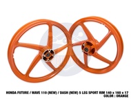 HONDA FUTURE WAVE 110 BARU WAVE110 DASH 125 FI DASH BARU DASH-II DASH125 FI DASH125FI SPORT RIM 5LEG